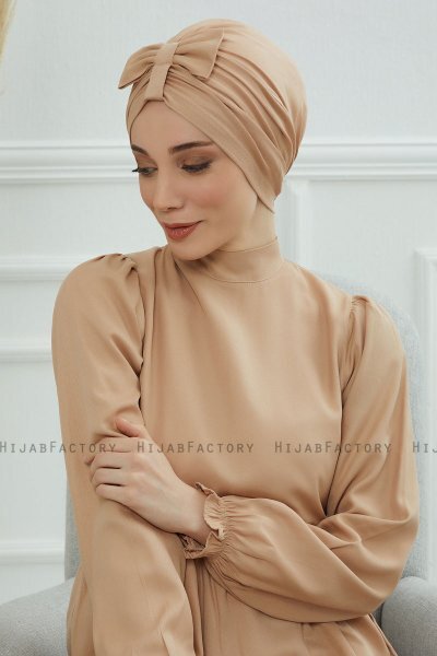 Agnes - Turban En Coton Sand