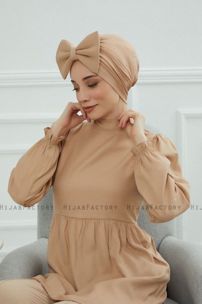 Julia - Turban En Coton Sand