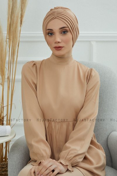 Wilma - Turban En Coton Sand