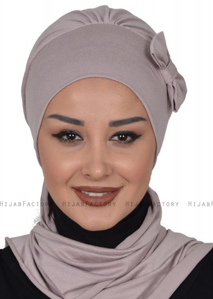 Bianca - Turban En Coton Taupe