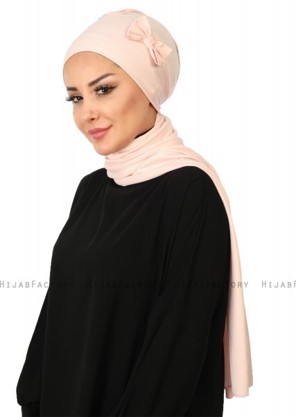 Bianca - Turban En Coton Vieux Rose