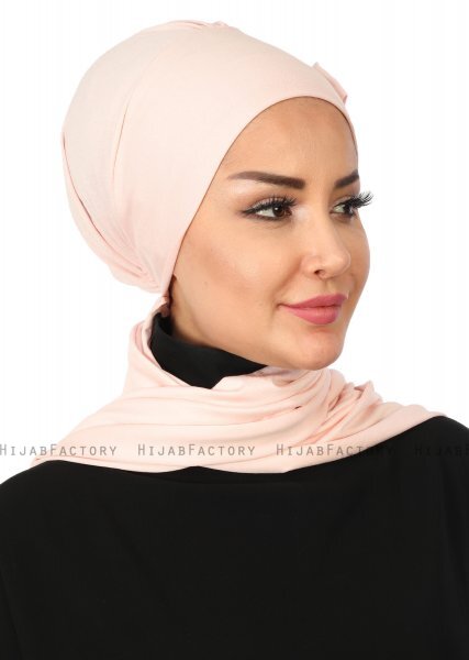 Bianca - Turban En Coton Vieux Rose
