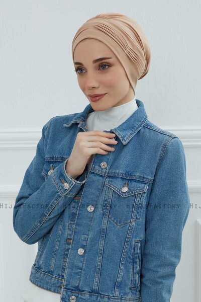Linda - Turban En Coton Sand