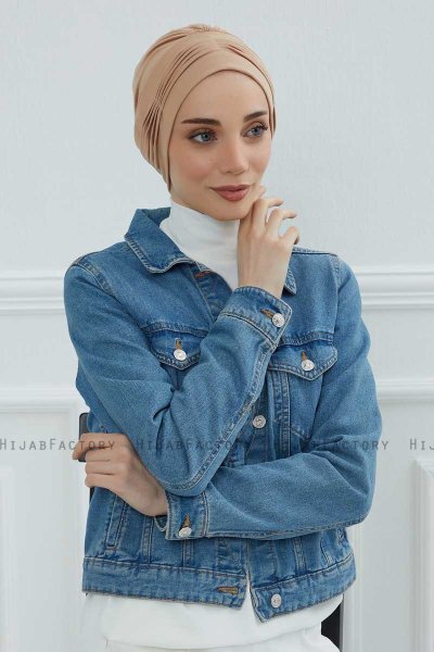 Linda - Turban En Coton Sand