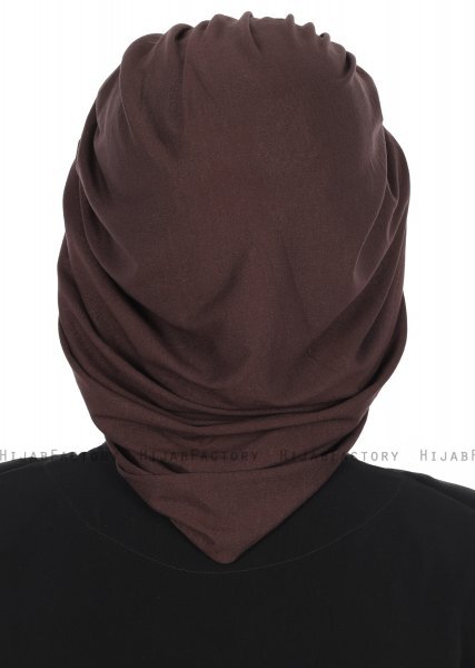 Isabella - Turban En Coton Marron - Ayse Turban