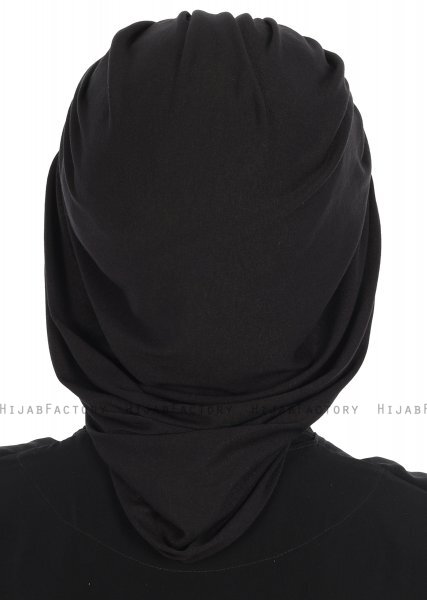 Isabella -Turban En Coton Noir - Ayse Turban