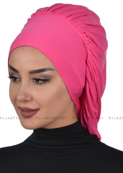 Isabella - Turban En Coton Fuchsia - Ayse Turban