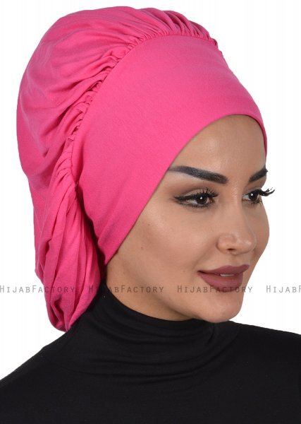 Isabella - Turban En Coton Fuchsia - Ayse Turban
