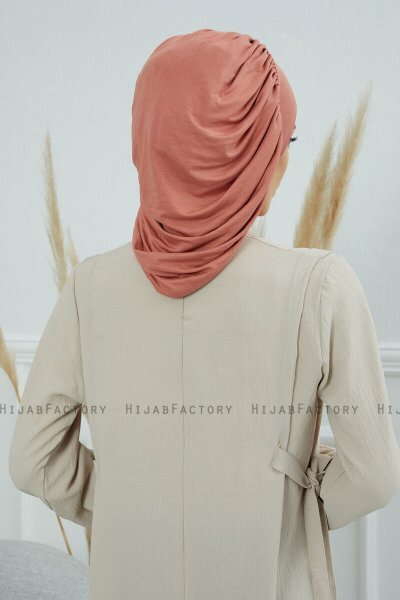 Isabella - Turban En Coton Saumon