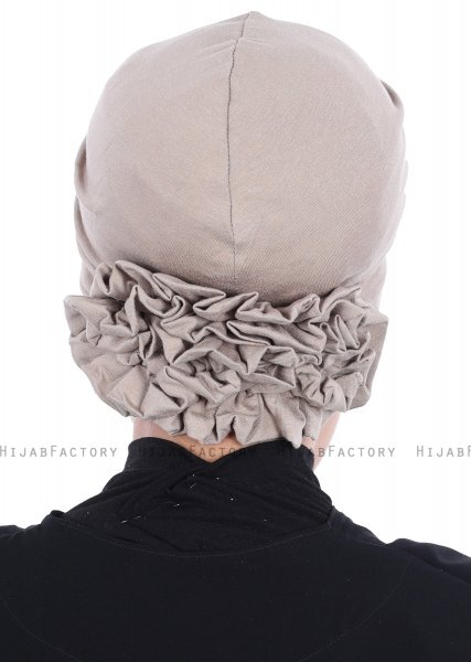 Elisabeth - Turban En Coton Taupe