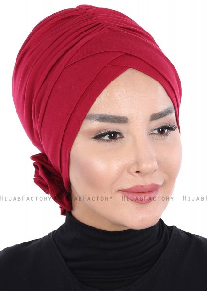 Elisabeth - Turban En Coton Bordeaux