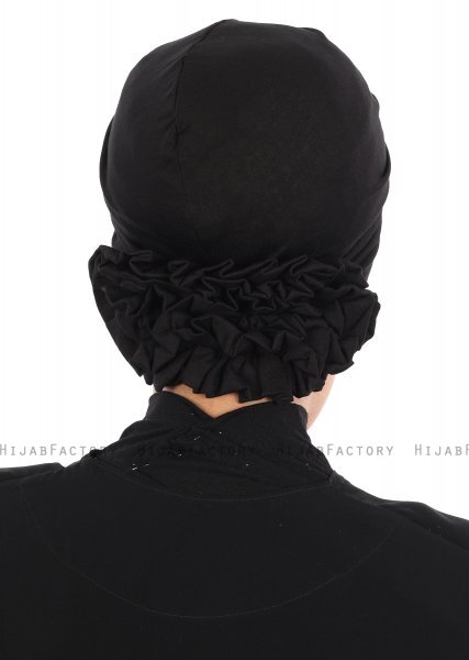 Elisabeth - Turban En Coton Noir