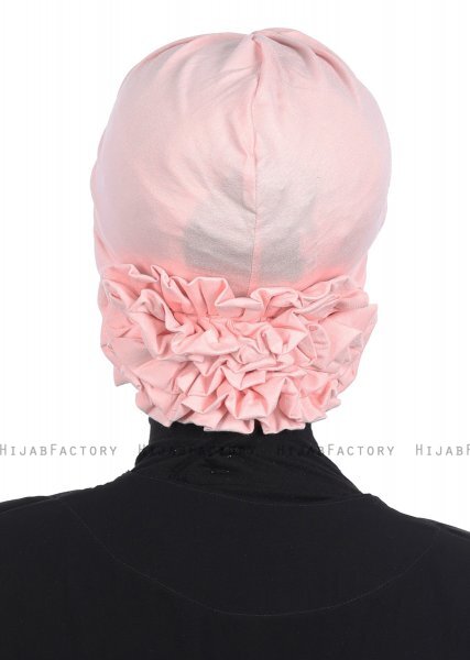 Elisabeth - Turban En Coton Vieux Rose