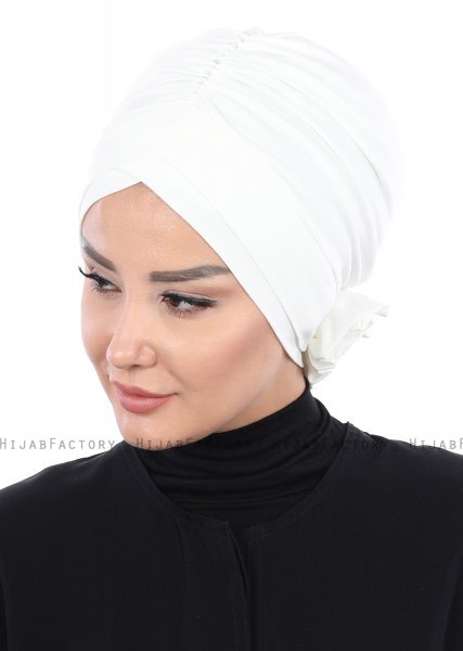 Elisabeth - Turban En Coton Crème