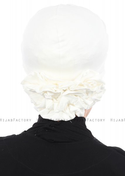 Elisabeth - Turban En Coton Crème