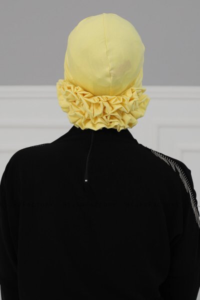 Elisabeth - Turban En Coton Jaune