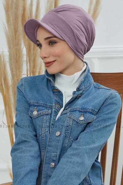 Sandra - Turban En Coton Lilac