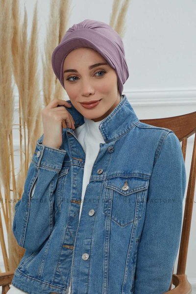 Sandra - Turban En Coton Lilac