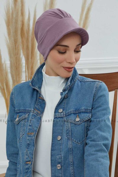 Sandra - Turban En Coton Lilac
