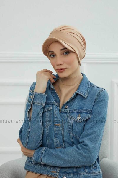 Sandra - Turban En Coton Sand