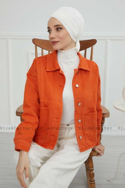 Ellie - Turban En Coton Crème
