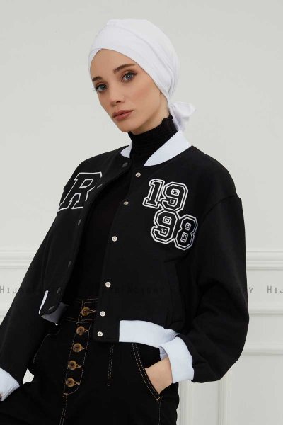 Ellie - Turban En Coton Blanc