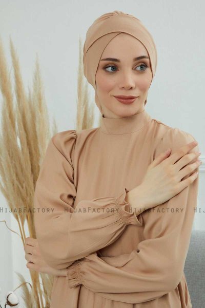 Ellie - Turban En Coton Sand