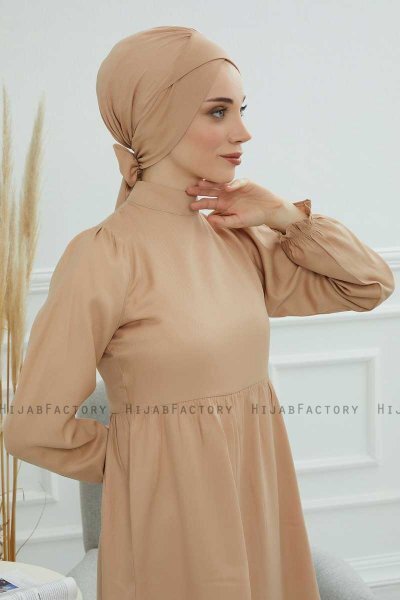 Ellie - Turban En Coton Sand