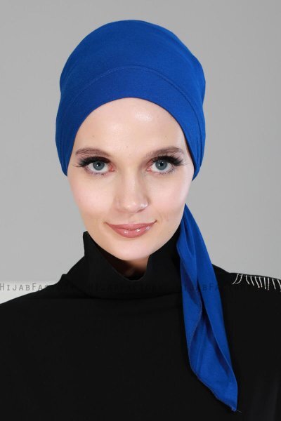 Felicia - Turban En Coton Bleu
