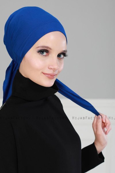 Felicia - Turban En Coton Bleu