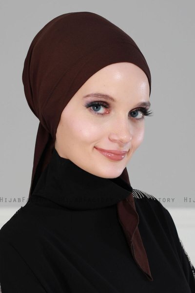 Felicia - Turban En Coton Marron
