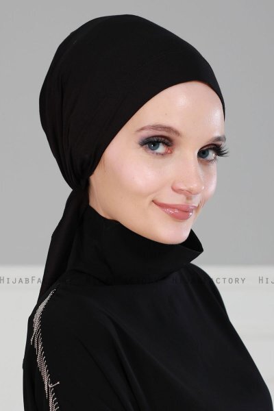 Felicia - Turban En Coton Noir
