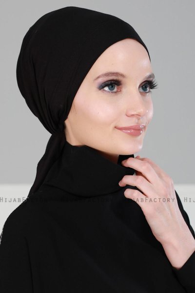 Felicia - Turban En Coton Noir