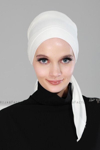 Felicia - Turban En Coton Crème
