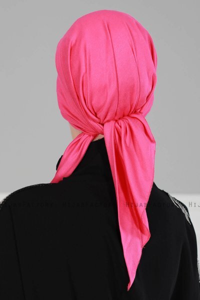 Felicia - Turban En Coton Fuchsia