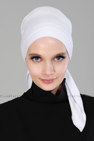 Felicia - Turban En Coton Blanc
