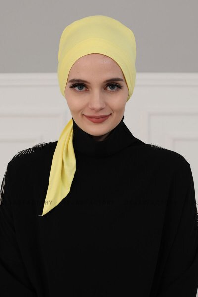 Felicia - Turban En Coton Jaune
