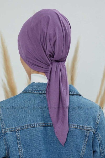 Felicia - Turban En Coton Violet