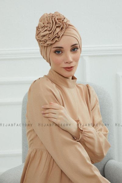 Kerstin - Turban En Coton Sand