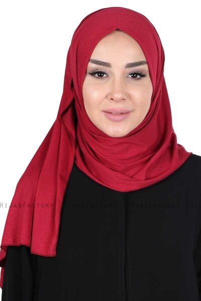 Sigrid - Hijab Coton Bordeaux - Ayse Turban