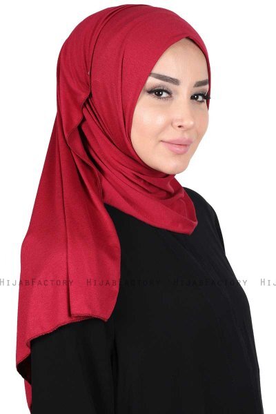 Sigrid - Hijab Coton Bordeaux - Ayse Turban