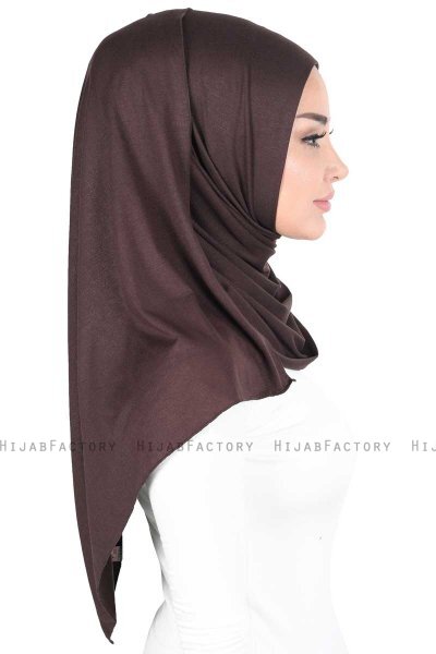 Sigrid - Hijab Coton Marron - Ayse Turban