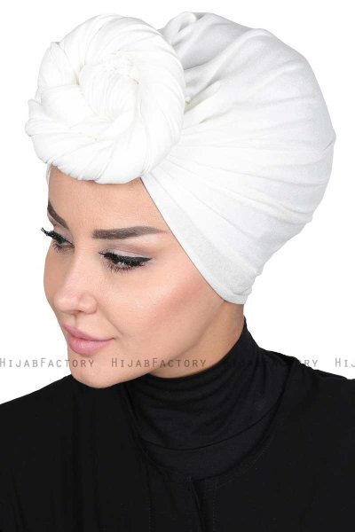 Sigrid - Hijab Coton Creme - Ayse Turban