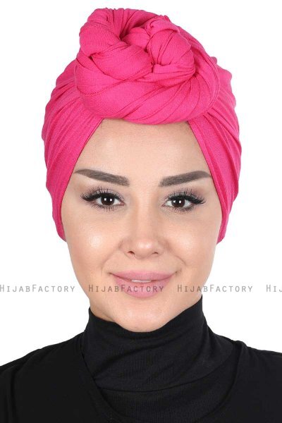 Sigrid - Hijab Coton Fuchsia - Ayse Turban