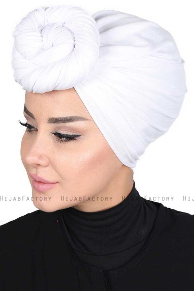 Sigrid - Hijab Coton Blanc - Ayse Turban