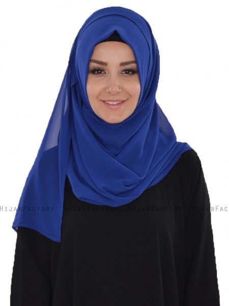 Evelina - Hijab Pratique Bleu - Ayse Turban