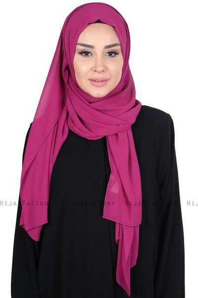 Joline - Hijab Chiffon Premium Fuchsia