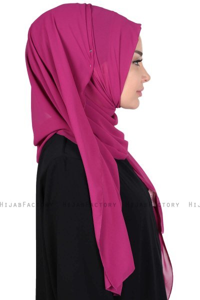 Joline - Hijab Chiffon Premium Fuchsia
