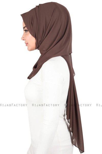 Joline - Hijab Chiffon Premium Marron