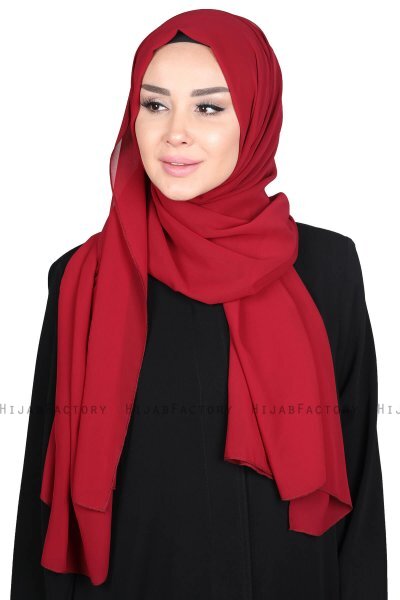 Joline - Hijab Chiffon Premium Bordeaux